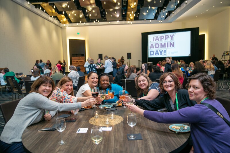 EA Ignite attendees during Admin Day reception