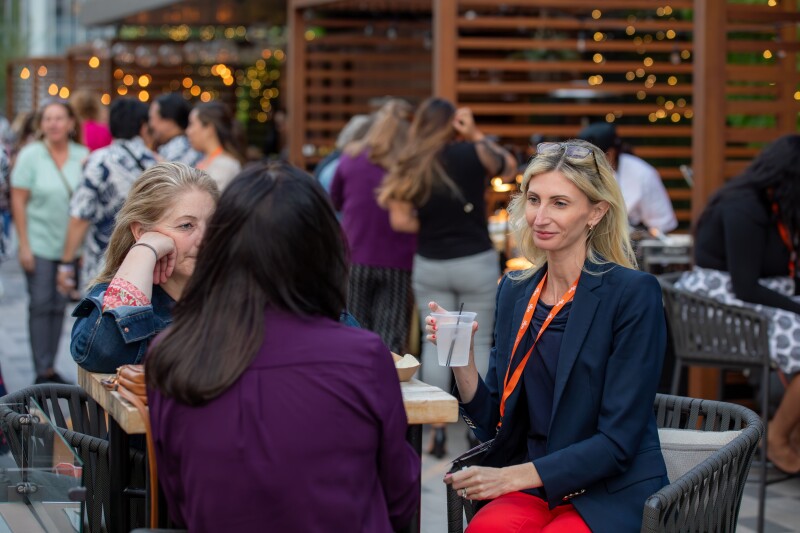 Attendees connecting at EA Ignite Fall 2023 in Austin, TX.